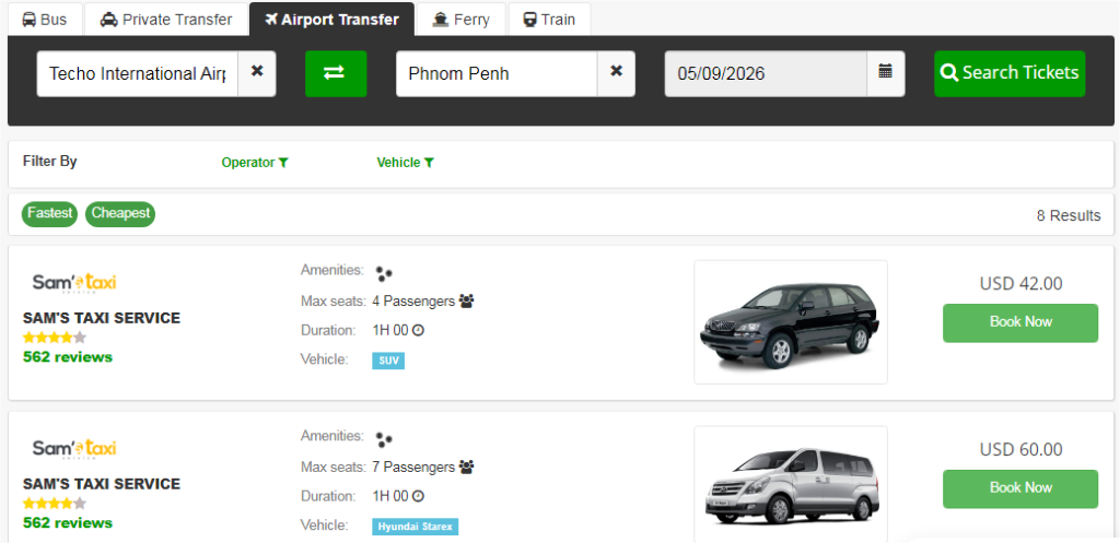 Cambodia Airport Transfer